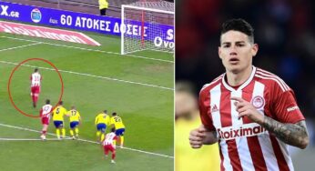 Doblete y Asistencia de James Rodríguez con el Olympiacos